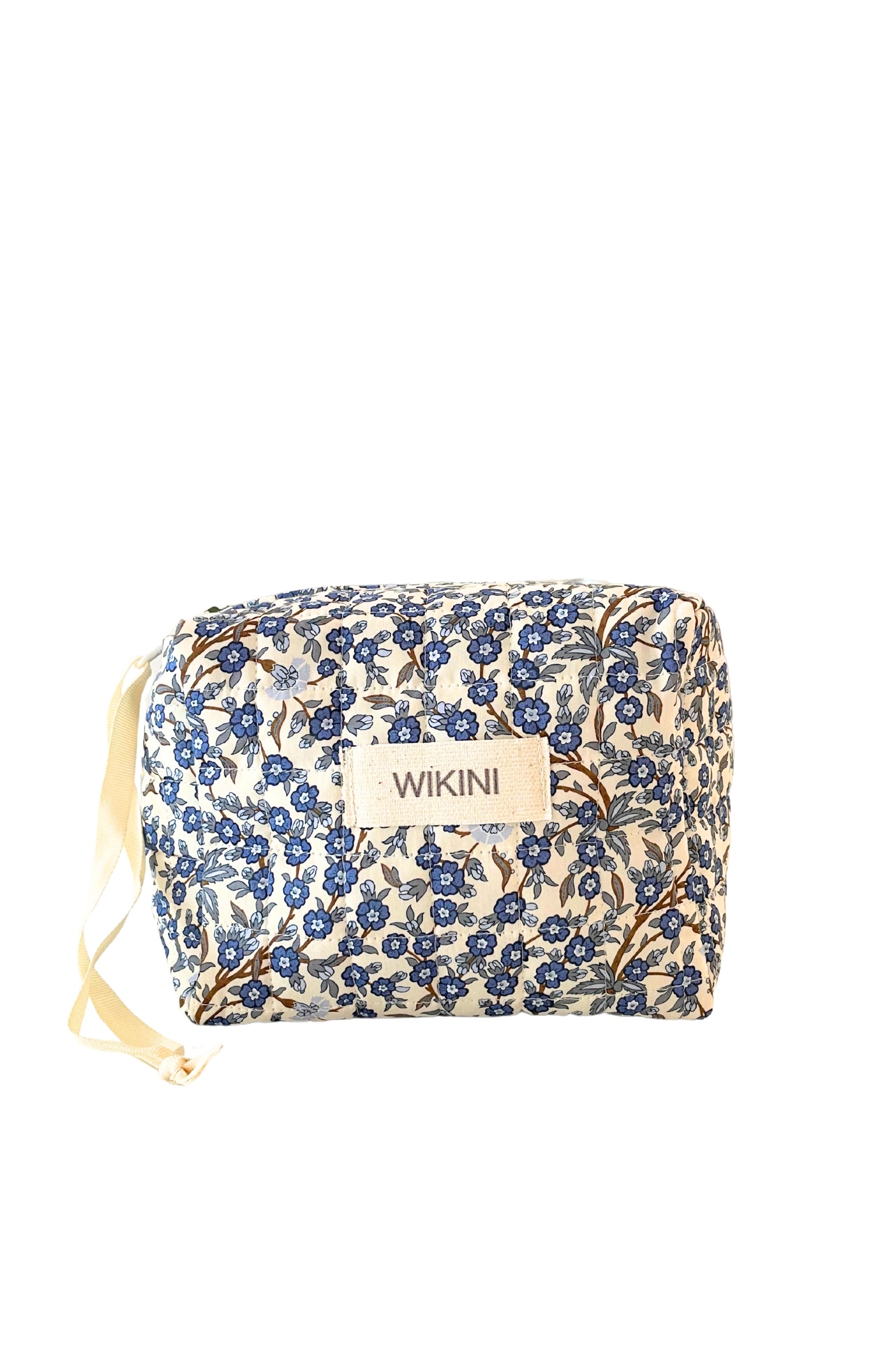 Wikini Cube-shaped pochette Blue – Liberty London Fabric – Wikini USA