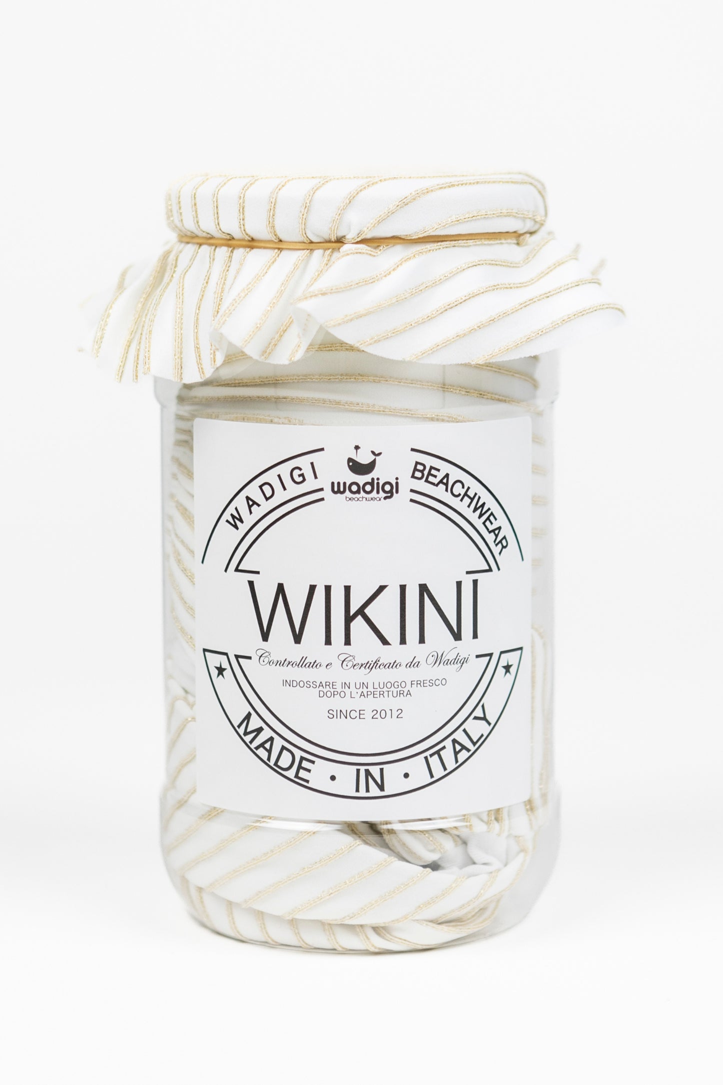 Gilda White and Gold Bikini Set