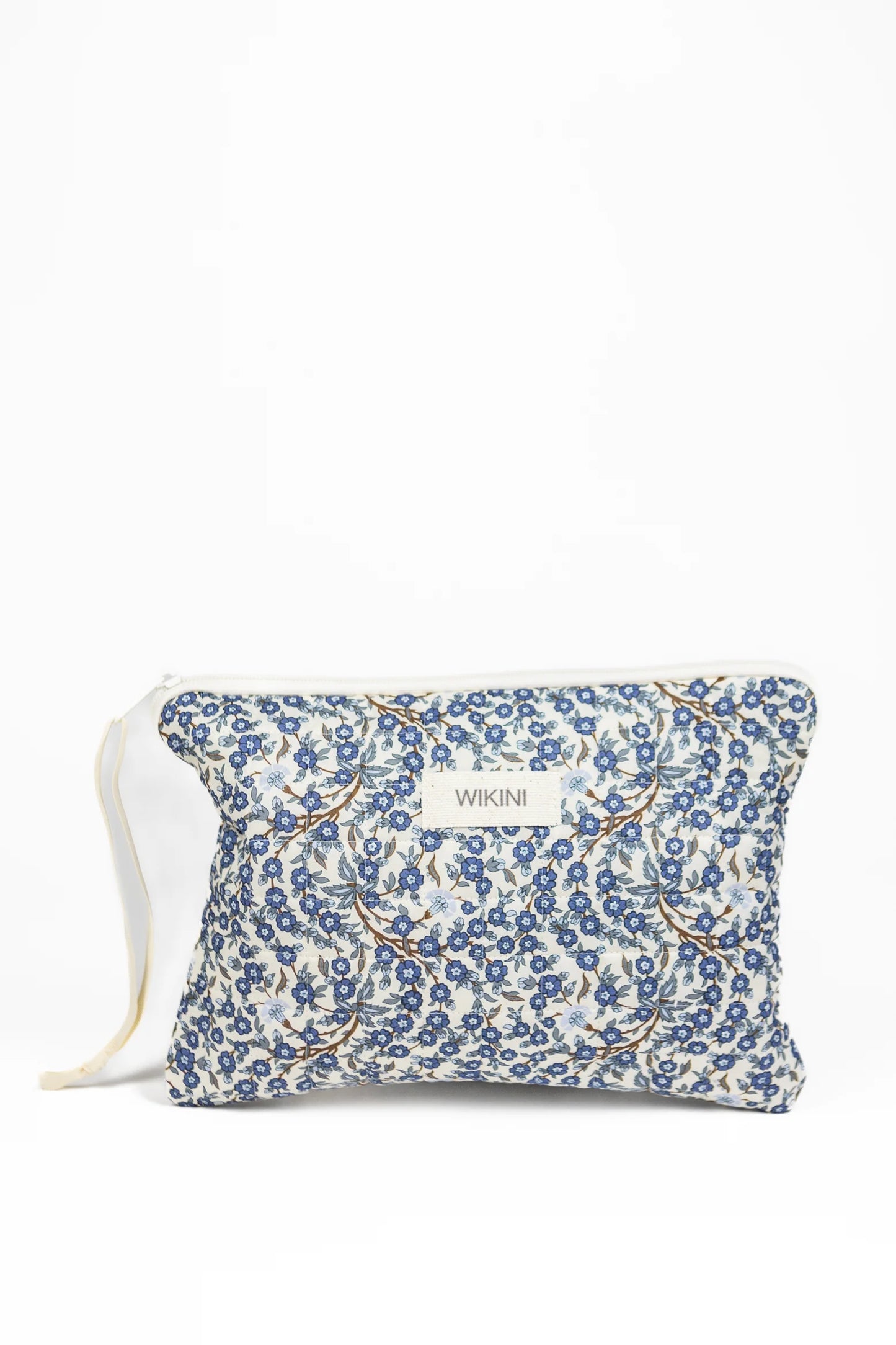 Large Pochette Blue – Liberty London Fabric - front view